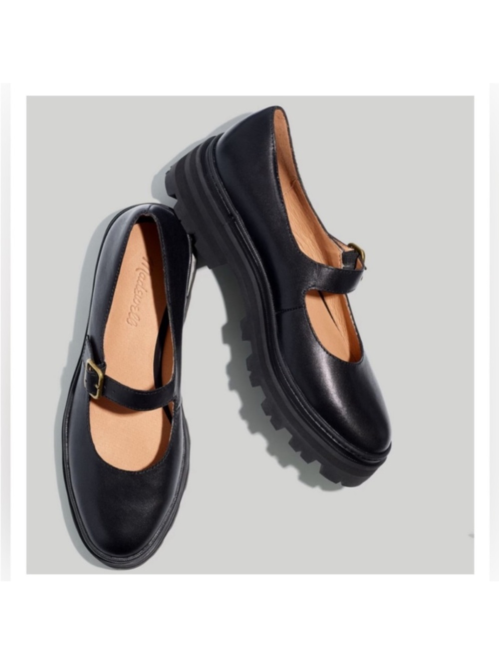 Madewell Lug Sole Platform Mary Janes